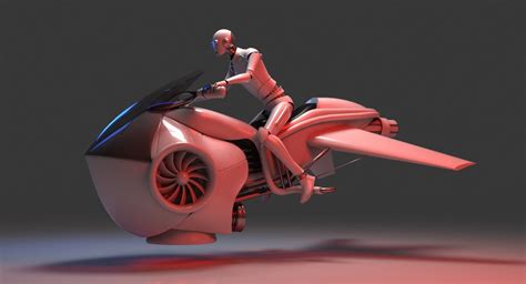 3d Future Hover Bike Wirecase