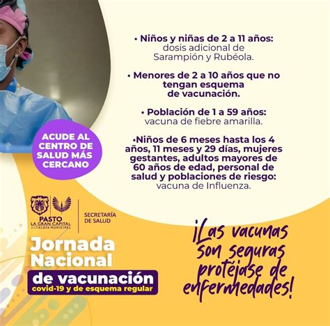 Jornada Nacional De Vacunaci N Covid Y Esquema Regular