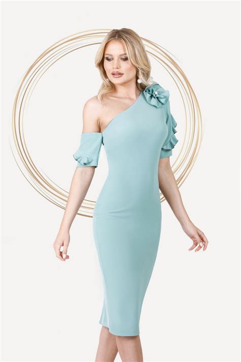 Rochie Eleganta Pretty Girl De Ocazie Albastra In Clos Din Tafta