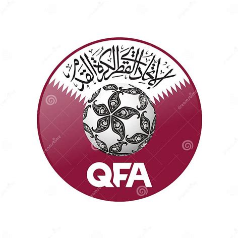 Vector Logo Of The Qatar National Football Team Editorial Stock Image