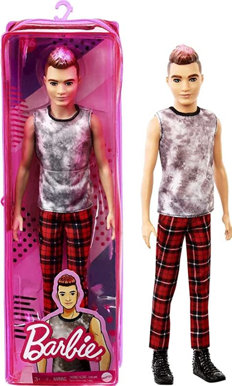 Barbie Ken Fashionistas Doll 176 With Sculpted Brunette Ombre Tipped