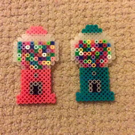 Perler Beads Gumball Machines Perler Beads Bead Art Perler Creations