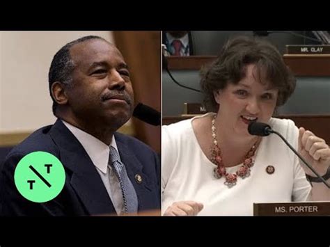 Rep Katie Porter Schools Housing Secretary Ben Carson On Key Real