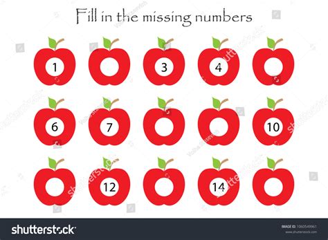 6,957 Missing Number Images, Stock Photos & Vectors | Shutterstock