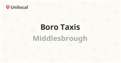 Boro Taxis Middlesbrough South Bank Road 1 Avis Et Adresse