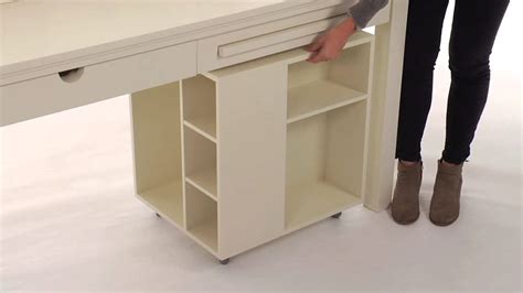 Choose this Desk for Teenagers and Storage Cart for Convenient Storage ...