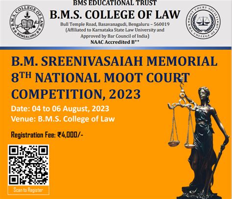 B M Sreenivasaiah Memorial Th National Moot Court Competition