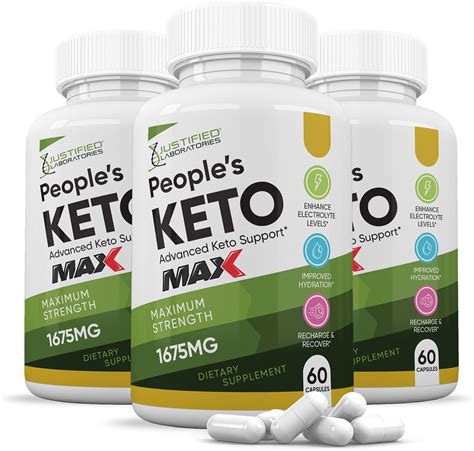 Justified Laboratories 3 Pack Peoples Keto Acv Max Pills