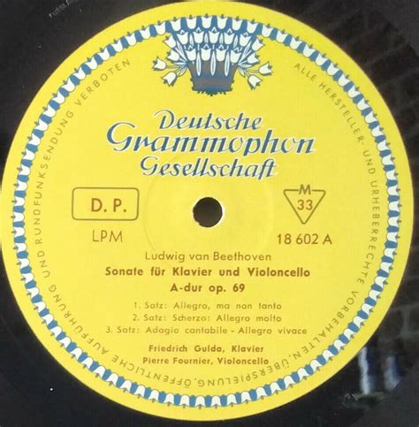 Popsike DGG LPM 18 602 GERMANY LP BEETHOVEN CELLO SONATAS GULDA