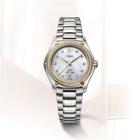 ebel womens  ebel  stainless steel   yellow gold