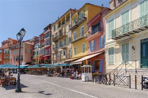 Villefranche-sur-mer Old Town, French Riviera Editorial Photo - Image ...