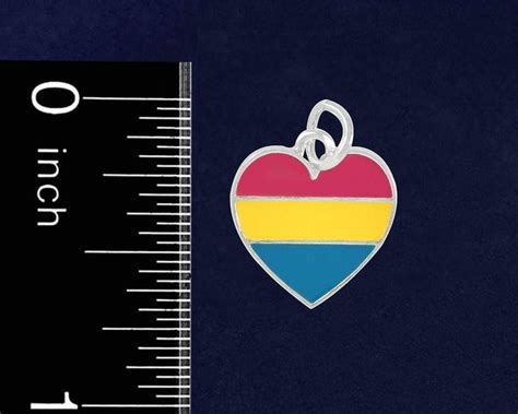 Heart Pansexual Lgbtq Pride Necklaces Lgbtq Gay Pride Awareness We