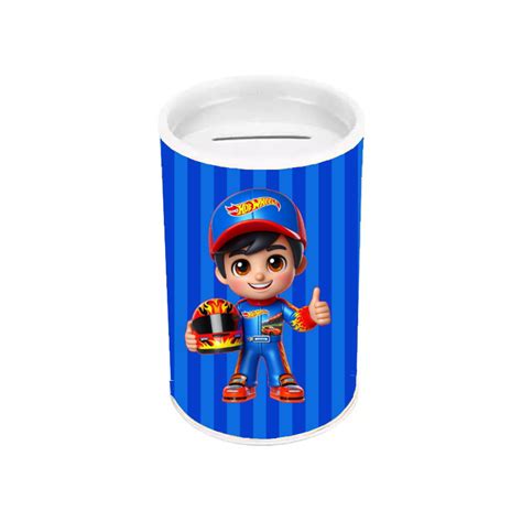 Cofrinho Lembrancinha para Festa Tema Hot Wheels LEÃO DE JUDÁ LEMBRANCINHAS
