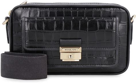 Michael Michael Kors Bradshaw Leather Camera Bag In Black Lyst