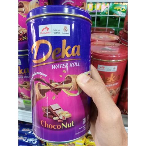 Jual Kaleng Deka Wafer Roll Choco Dan Choconut 360 Gram Dua Kelinci