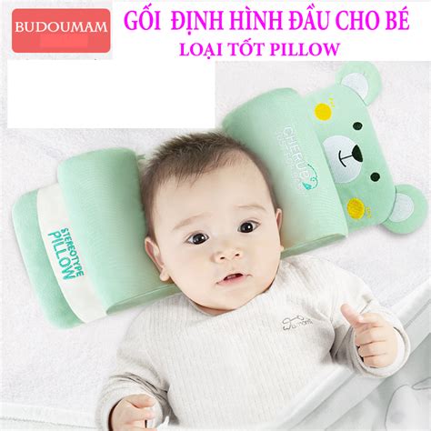 Gối Định Hình Cho Trẻ Sơ Sinh Gối Thần Khí Chống Lệch Đầu An Toàn Hình