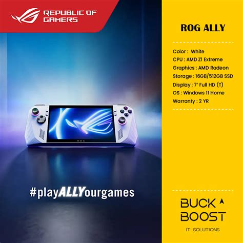 Asus Rog Ally 2023 Gaming Handhelds Rc71l Nh020wnh005w 7 Fhd