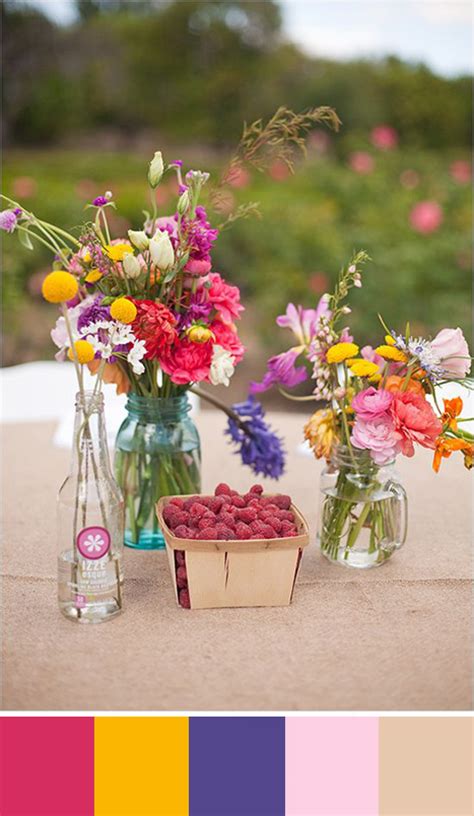 5 Raspberry Pink Color Palettes For Your Wedding Day