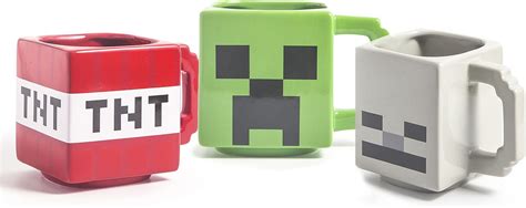 Zak Designs Minecraft Mug Unique D Sculpted Ceramic Coffee Cup Piece