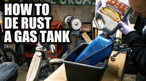 How To De Rust Clean And Coat Optional A Gas Tank Youtube