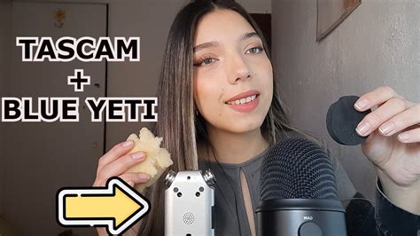 ASMR SUS SONIDOS FAVORITOS USANDO DOS MICRÓFONOS TASCAM BLUE YETI