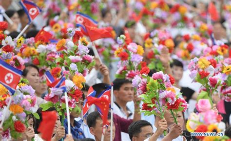 People Welcome Xi Jinping In Pyongyang People S Daily Online