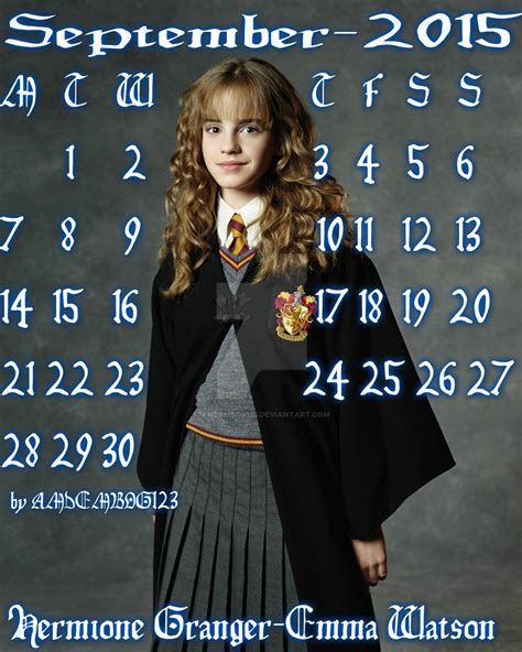 Emma Watsoncalendar12 By Amdembog123 On Deviantart