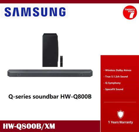 Samsung Hw Q800b 5 1 2ch Q Series Soundbar With Wireless Dolby Atmos 2022 Hw Q800b Xm Lazada