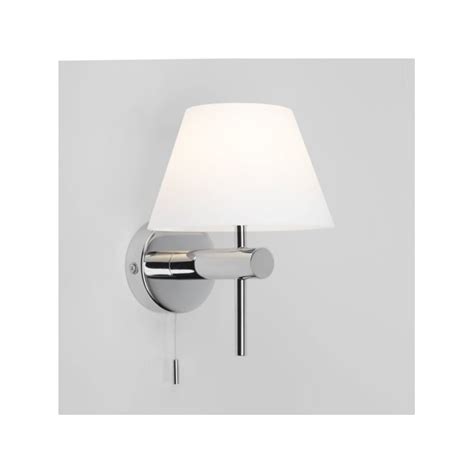 Astro 1050002 Roma Single Light Switched Bathroom Wall Fitting In Polished Chrome Finish 29240