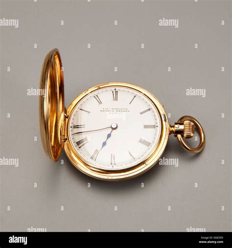 Gold Antique Wind Up Pocket Watch Stock Photo Alamy