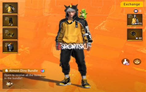 Cara Dapatkan Bundle Almost Dino Free Fire Ff Esportsku