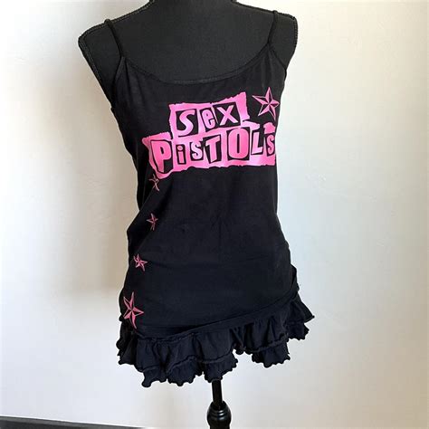 Sex Pistols Scene Star Hot Pink Punk Tank Top On A Depop