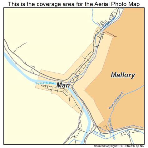 Aerial Photography Map Of Man Wv West Virginia