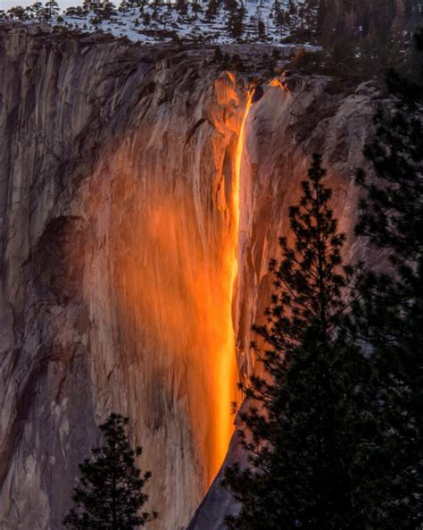 Yosemite's firefall - Yosemite's spectacular "firefall" - Pictures ...