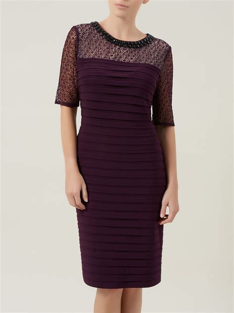 Precis Petite Plum Pleated Dress In Purple Lyst