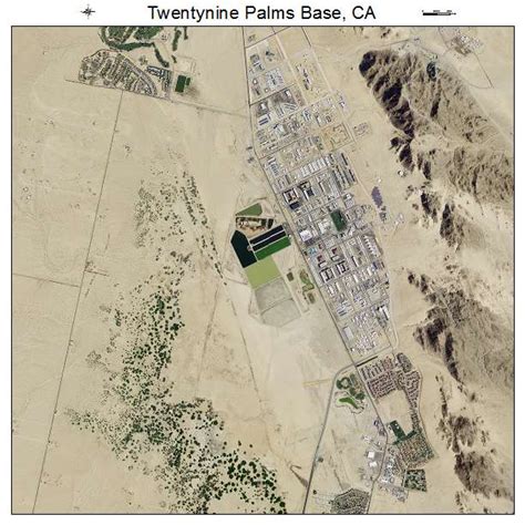 aerial photography map twentynine palms base ca california