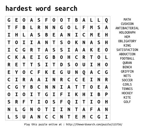 Play Word Search Puzzles On Line Including This One More At