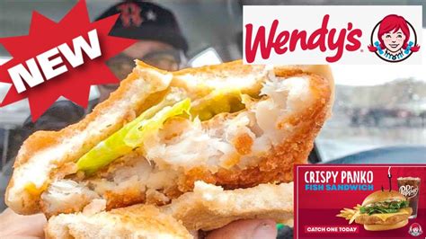 NEW Trying Out Wendys Crispy Panko Fish Sandwich YouTube