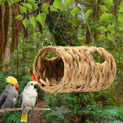 Hgallory Hanging Hummingbird House Nest For Outdoor Creative Wooden