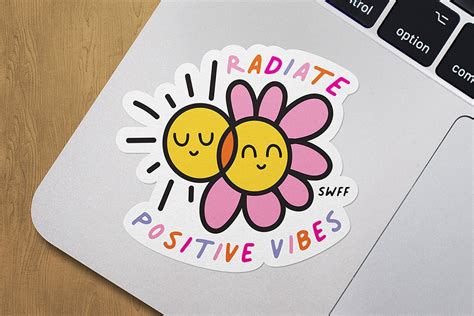 Radiate Positive Vibes Sticker - Stop Waiting For Friday