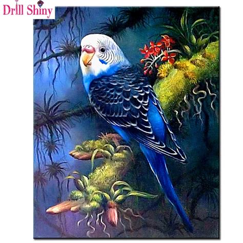 5D DIY Diamond Embroidery Forest Parrot Full Square Drill Diamond