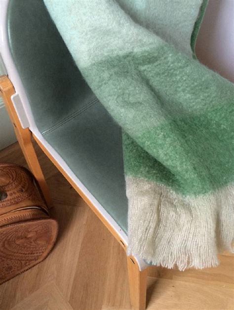 Pea Green Mohair Plaid De Opkikker Wonen Kunst Kado