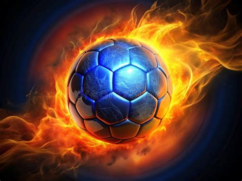 Flaming Soccer Ball Stock Illustration Illustration Of Artworks