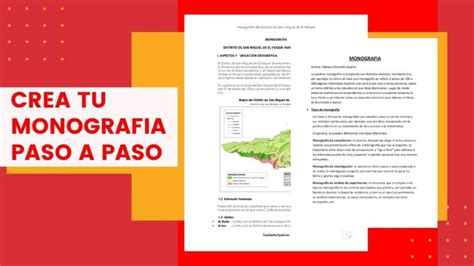 Gu A Completa Para Crear Un Modelo De Monograf A Exitoso Paso A Paso