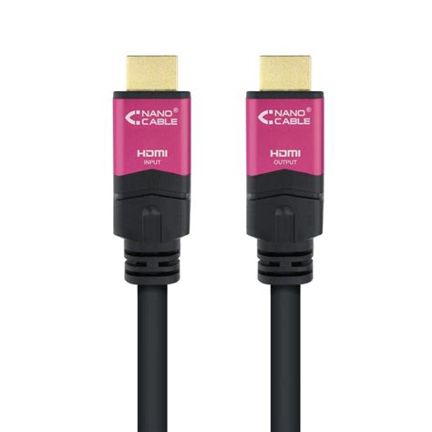 Nanocable Cable HDMI V2 0 4K 60Hz 18Gbps Con Repetidor Macho Macho 15m