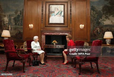 Queen Elizabeth Ii And Nicola Sturgeon Meet At Holyroodhouse Photos And