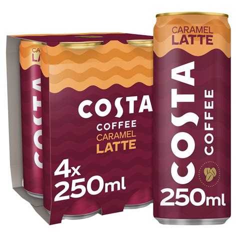 Costa Coffee Caramel Latte 4 X 250ml Coffee Iceland Foods