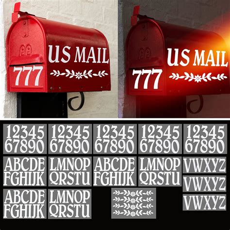 Amazon Reflective Mailbox Numbers For Outside 30 Pcs Waterproof