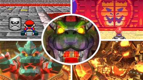 Evolution Of Bowser S Castle In Mario Kart 1992 2017 YouTube