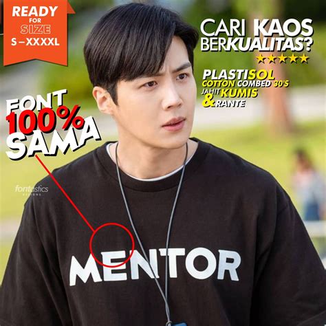 Jual KAOS MENTOR CEO SAND BOX START UP DRAMA KOREA SEO DAL MI HAN JI